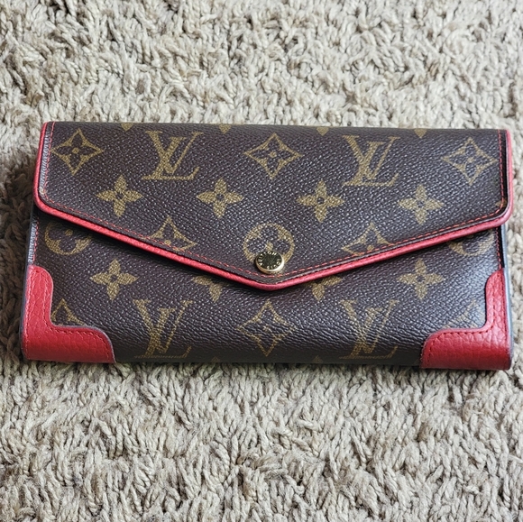 COA 💞 LOUIS VUITTON MONOGRAM CANVAS SARAH RETIRO WALLET - Picture 4 of 12